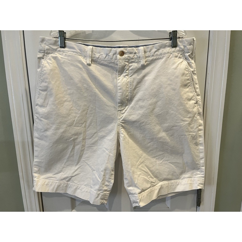 Polo Ralph Lauren The Polo Chino Shorts Mens 38 White Stretch Classic Fit Pony